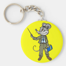Profesor del ratón llaveros personalizados