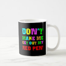 Profesor divertido taza de café