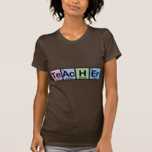 Profesor hecho de elementos camisetas