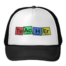 Profesor hecho de elementos caprichoso gorro