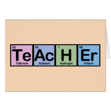Profesor hecho de elementos felicitaciones
