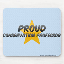 Profesor orgulloso de la protección alfombrillas de ratones