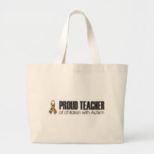 profesor orgulloso de niños con el bolso del autis bolsas
