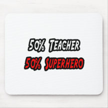 Profesor/super héroe alfombrillas de ratón