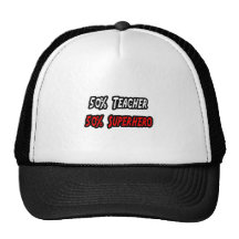 Profesor/super héroe gorros bordados