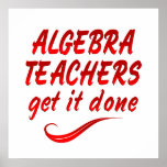 Profesores de la álgebra impresiones