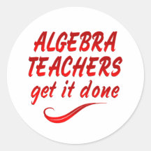 Profesores de la álgebra pegatinas  