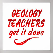 Profesores de la geología poster