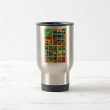 Profesores y principiantes animales de la carta de tazas