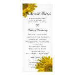 Programa amarillo del boda del girasol anuncios  