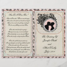 Programa de color de malva del boda del cordón vie tarjetón