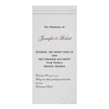 Programa de plata del boda de la berenjena de los  plantillas de lonas
