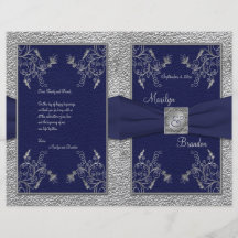 Programa del boda de la marina de guerra y del est tarjetas publicitarias