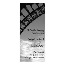 Programa del boda de la torre Eiffel Anuncios Personalizados