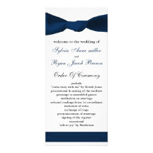programa del boda del arco de los azules marinos tarjeta publicitaria