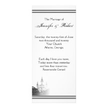 Programa del boda del destino de New Orleans Tarjetas Publicitarias