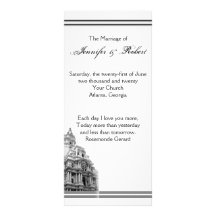 Programa del boda del destino de Philadelphia Lonas Personalizadas