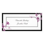Programa del boda - sangría y floral delicado blan plantilla de lona