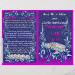 Programa del boda tarjeton