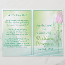 Programa del boda (versión no-religiosa) tarjetas publicitarias