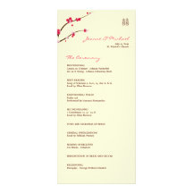 Programa doble del boda de la felicidad de la flor lona personalizada