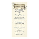 Programa floral abstracto del boda invitación personalizada