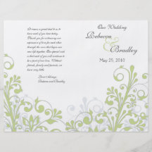 Programa floral abstracto verde y blanco del boda tarjeta publicitaria