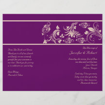 Programa floral del boda del ciruelo y de la volut tarjetones