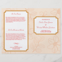Programa floral del boda del jardín romántico de l tarjeta publicitaria