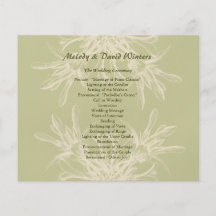 Programa floral verde oliva antiguo del boda tarjetas publicitarias