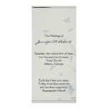 Programa gris y azul del boda del prado de la mari tarjetas publicitarias personalizadas