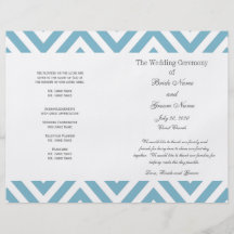 Programa moderno del boda del modelo de Chevron de Tarjeta Publicitaria