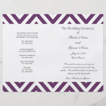 Programa moderno del boda del modelo púrpura de Ch Tarjeton