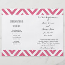 Programa moderno del boda del modelo rosado de Che Tarjeton