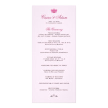 Programa púrpura del boda de la orquídea tarjetas publicitarias personalizadas