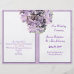 Programa púrpura del boda de la plantilla del Hydr Tarjetas Publicitarias