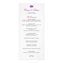 Programa púrpura oscuro del boda de la orquídea tarjeta publicitaria a todo color