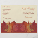 Programa que se casa de las hojas de otoño II Flyer Personalizado