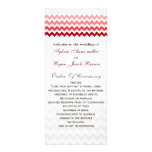 Programa rojo del boda de Ombre del galón de la MO Lonas