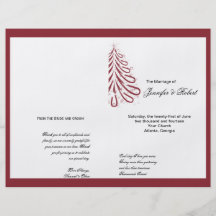 Programa rojo y blanco del boda del invierno tarjeta publicitaria