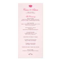 Programa rosado del boda de la orquídea tarjetas publicitarias