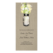Programa rústico del tarro y de los Wildflowers de Lona Personalizada