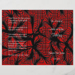 Programa temático rojo y negro del boda de Spiderw Tarjetón