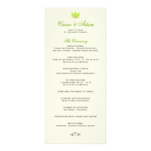 Programa verde del boda de la orquídea tarjeta publicitaria
