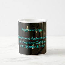 Programación… del arte alquímico antiguo taza de café