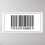 Programador del código de barras posters