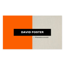 Programador - elegante elegante simple tarjeta de visita