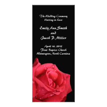 Programas elegantes del boda del rosa rojo anuncio