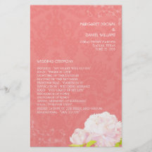 Programas meridionales del boda del tema del Peony Tarjetón