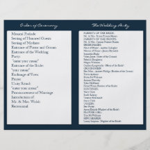 Programas náuticos blancos de la ceremonia de boda tarjetones
